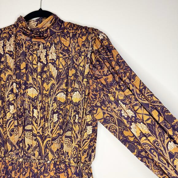 Ulla Johnson Wilhemina Printed Long Sleeve Mini Dress Small - Picture 5 of 13